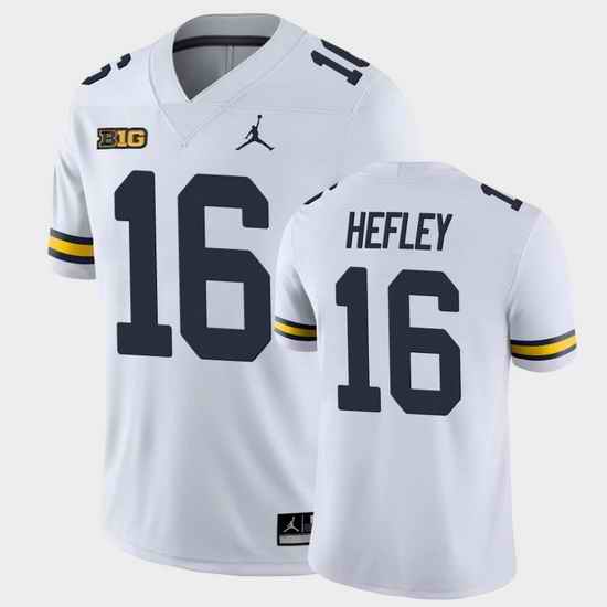 Men Michigan Wolverines Ren Hefley College Football White Game Jersey